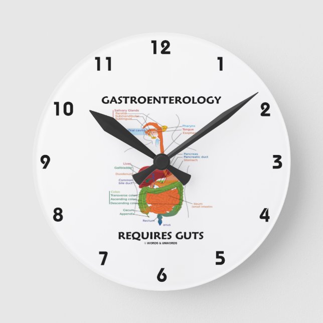 Gastroenterology kräver innanmäte rund klocka (Framsida)