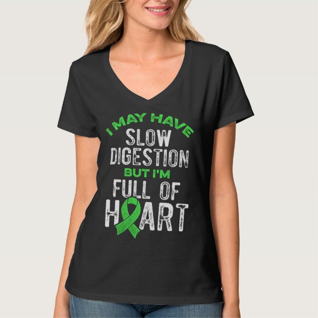 Gastroparesis Awareness Warrior Survivor T Shirt (Framsida)