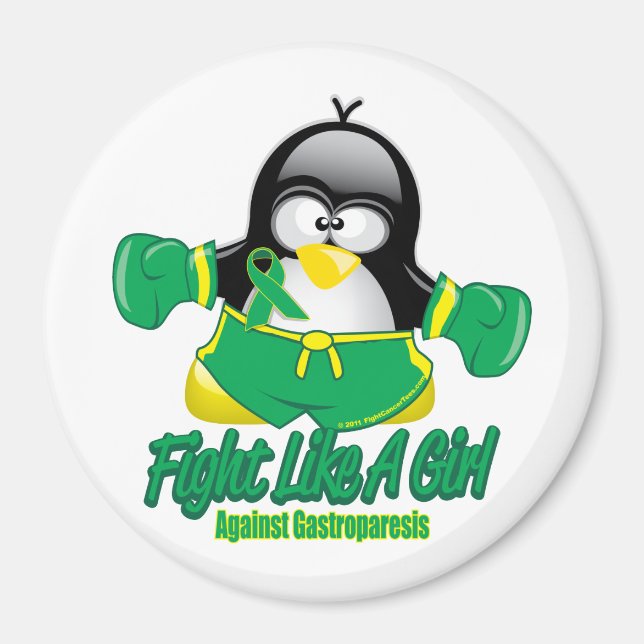 Gastroparesis Fighting Penguin Magnet (Framsidan)