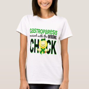 Gastroparesis rörade med den fla chicken t-shirt
