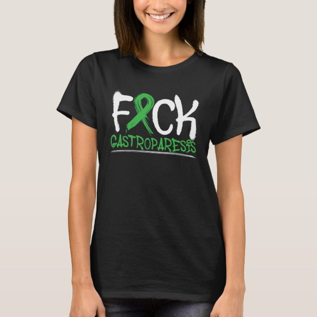 Gastroparesis Warrior Gastroparesis Awareness T Shirt (Framsida)