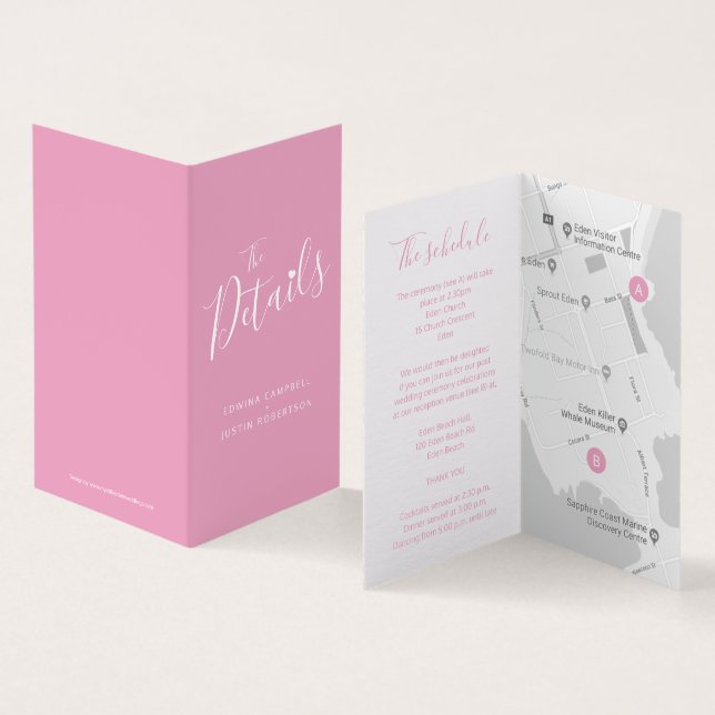 Gästschemat för gästinformation om händelser i brö kort (In- och utsida)