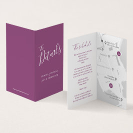 gästschemat karta-mulberry för händelseinformation kort