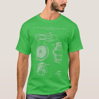 Gasturbinmotor 1954 patentvit t shirt