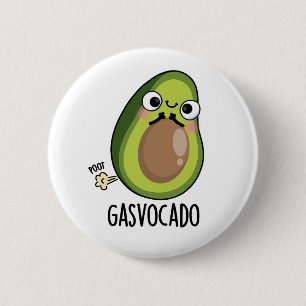 Gasvocado Funny Farting Avocado Pun Knapp