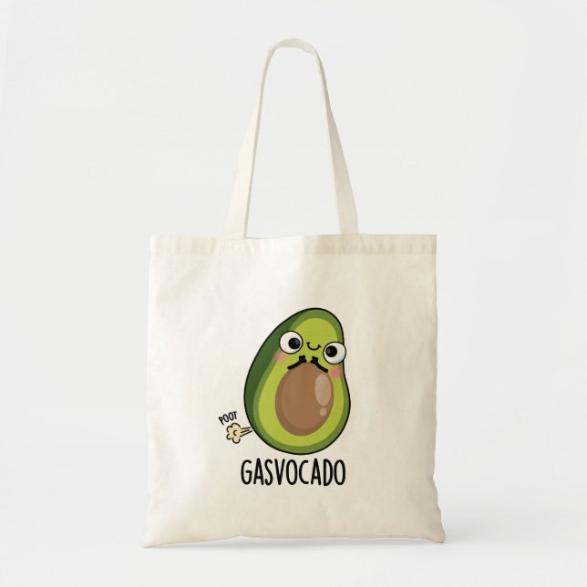 Gasvocado Funny Farting Avocado Pun Tygkasse (Framsidan)
