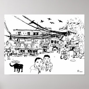 Gata av Kathmandu Poster