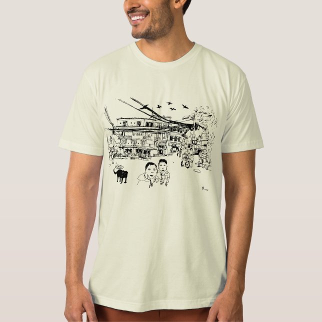 Gata av Kathmandu T Shirt (Framsida)