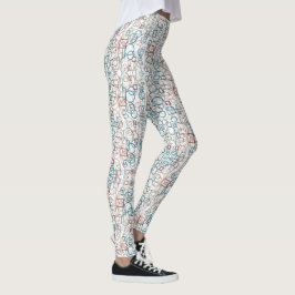 Gåta - cirklar, rektanglar och fyrkanter leggings