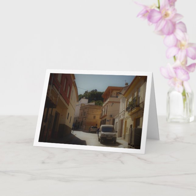 Gata gamla spanska gatan i Lliria, Valencia Kort (Orkide)