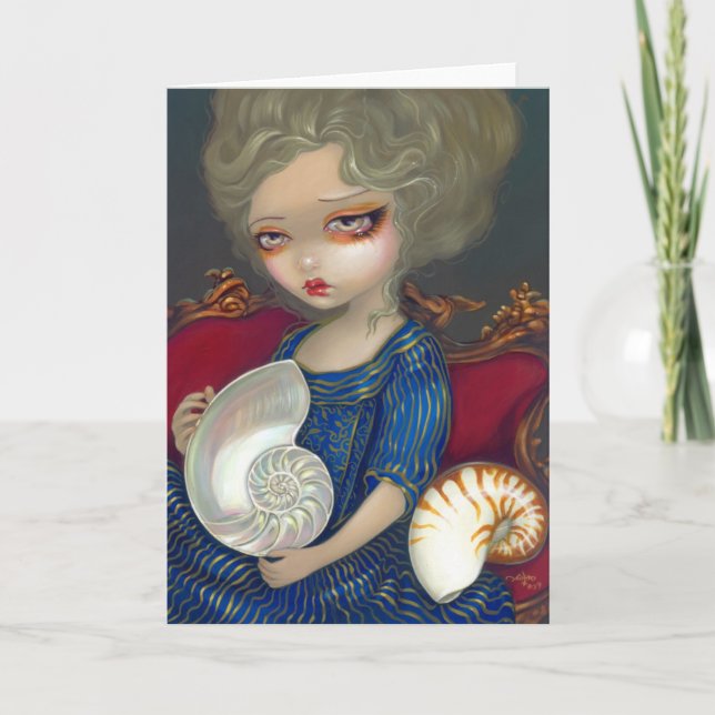 "Gåta hälsningkort av för nautilusen" Kort (Framsida)