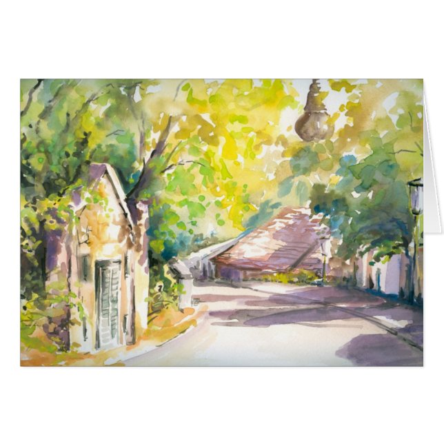 Gata Hälsningskort (Framsidan Horizontal)