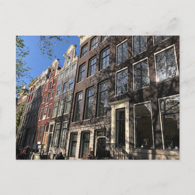 Gata i Amsterdam, Nederländerna Vykort (Framsida)