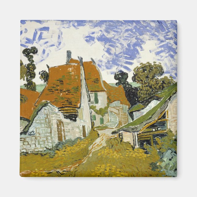 Gata i Auvers-sur-Oise Vincent van Gogh Magnet (Framsidan)