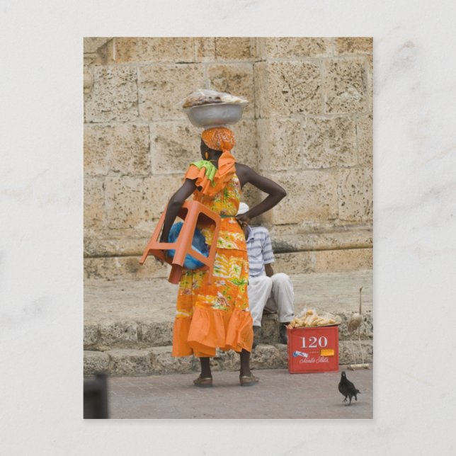 Gata i Cartagena, Colombia Vykort (Framsida)