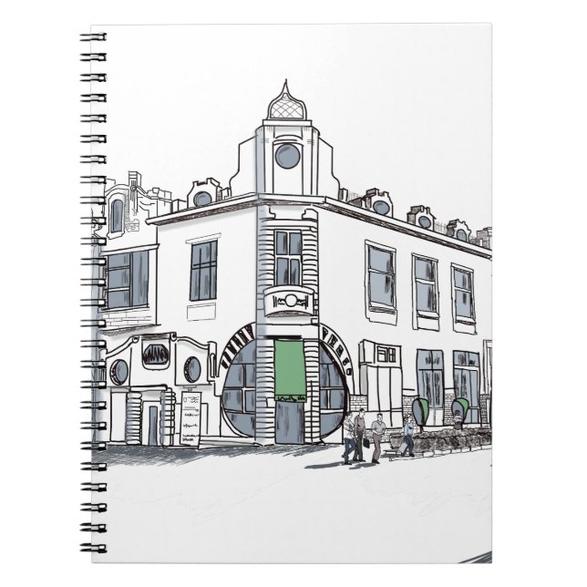 Gata i den gamla staden anteckningsbok (Framsidan)