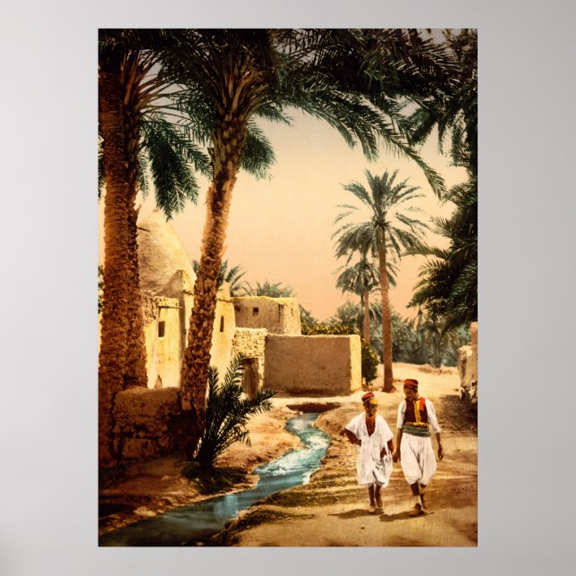 Gata i den gamla staden II, Biskra, Algeriet Poster (Framsidan)