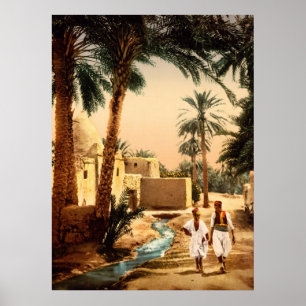 Gata i den gammala townen Biskra Algeriet Poster