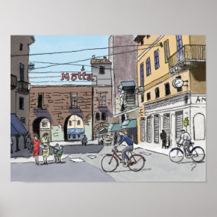 Gata i Italien nr 22Poster Poster