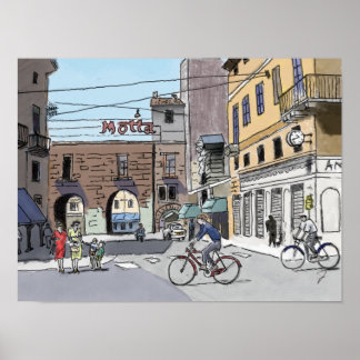 Gata i Italien nr 22Poster Poster