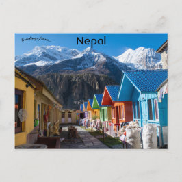 Gata i Manang Nepal Vykort