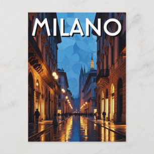 Gata i Milano Italien Resa Vykort