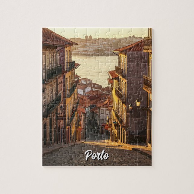 Gata i Porto Portugal Travel Pussel (Vertikal)