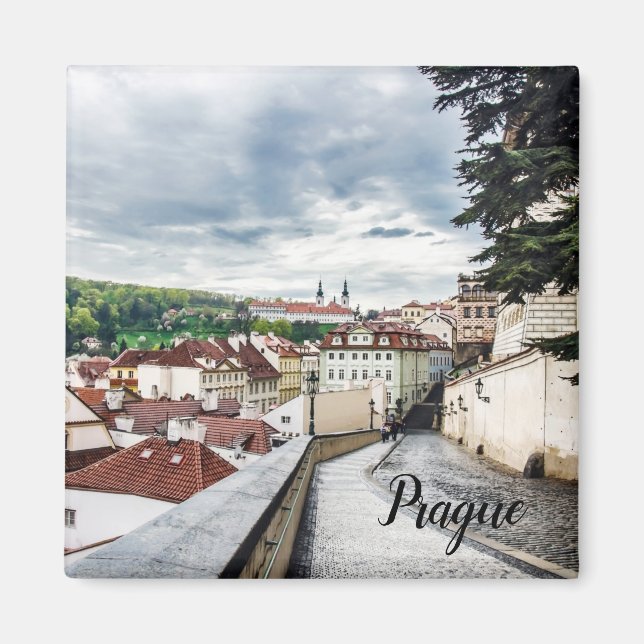 Gata i Prag i centrala staden Magnet (Framsidan)