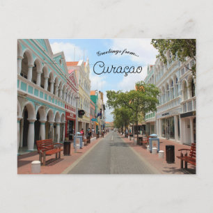 Gata i Punda-distriktet Willemstad Curacao Vykort