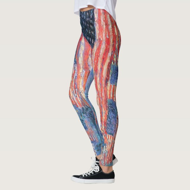 Gata i regnet av Frederick Childe Hassam Leggings (Vänster)