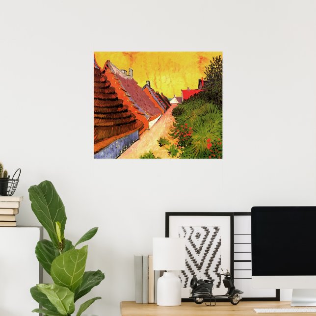 Gata i Saintes Maries av Vincent van Gogh Poster (Hemmakontoret)