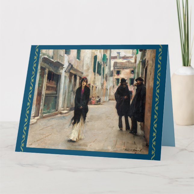 Gata i Venedig av John Sargent Kort (Framsida)