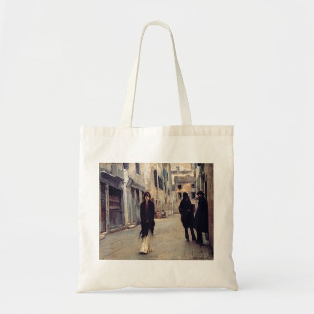 Gata i Venedig (Elegant Woman) (singer Sargent) Tygkasse (Framsidan)