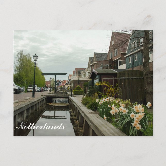 Gata i Volendam, Nederländerna Vykort (Framsida)
