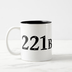gata London för bagare 221B - Sherlock Holmes Två-Tonad Mugg