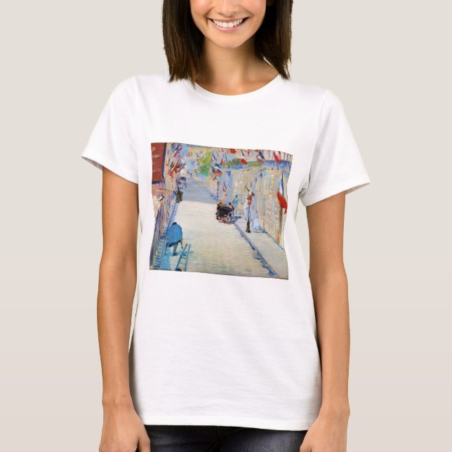 Gata med Fransk Flaggor, Manet T Shirt (Framsida)