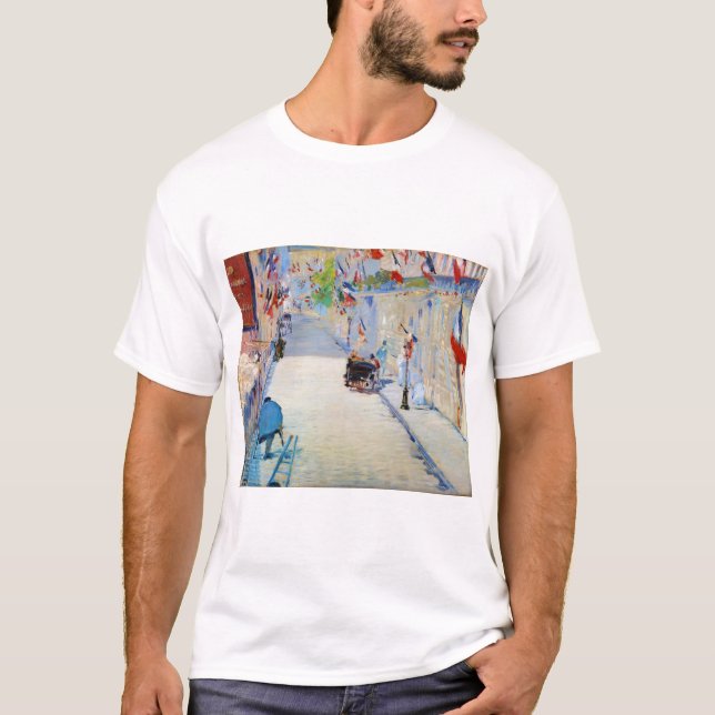 Gata med Fransk Flaggor, Manet T Shirt (Framsida)