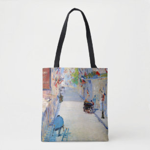 Gata med franska flaggor, Manet Tygkasse