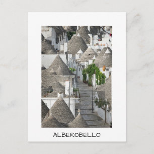 Gata med husvagnar i Alberobello, Apulien Vykort