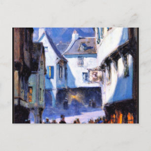 Gata, Moonlight, Mont-Saint-Michel bra art Vykort