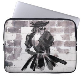 "Gata Muse - Mode på muren" Laptop Fodral