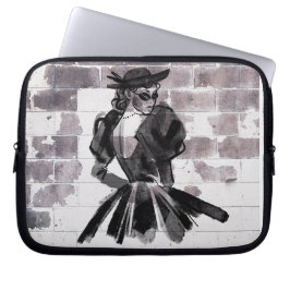 "Gata Muse - Mode på muren" Laptop Fodral