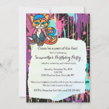 Gata Retro Cat, Cap och Sneakers| Funny