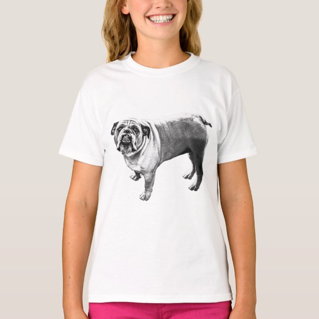 Gata Walk, Bulldog Bright T Shirt (Framsida)
