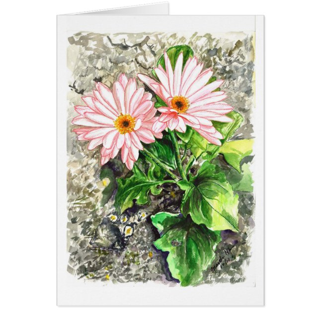 Gatablommor Hälsningskort (Framsidan)