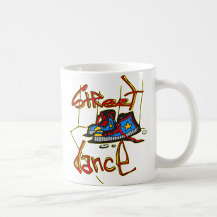 Gatadansen och skor kaffemugg