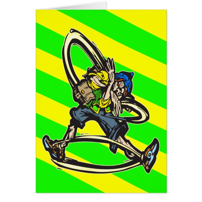 Gatadansfeber Hälsningskort (Framsidan)