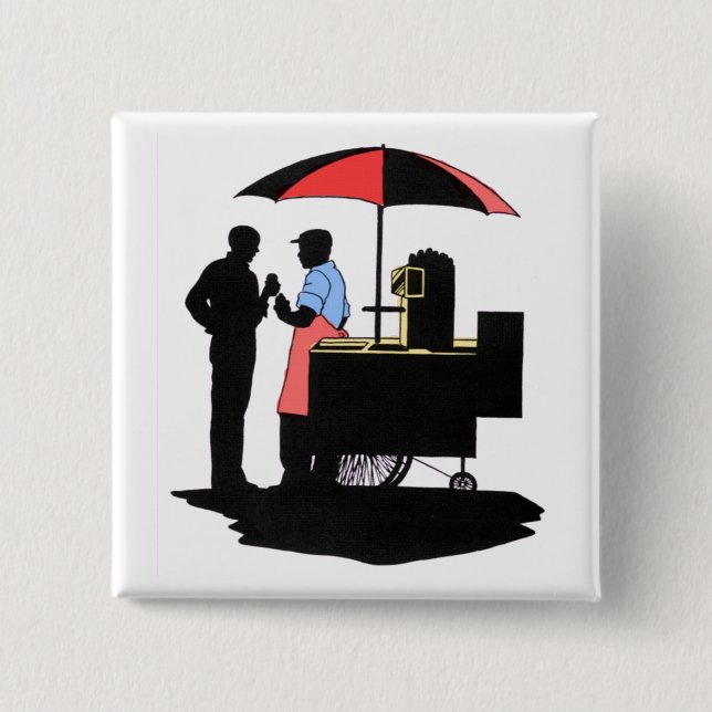 Gataförsäljare Knapp (Framsida)