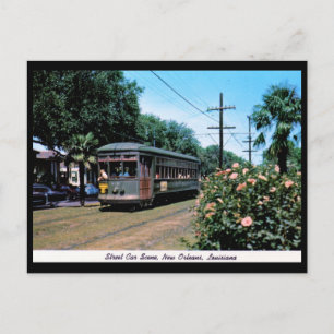 Gatagbil Scene, New Orleans Vintage Vykort