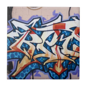 Gatagrafittikonst Kakelplatta